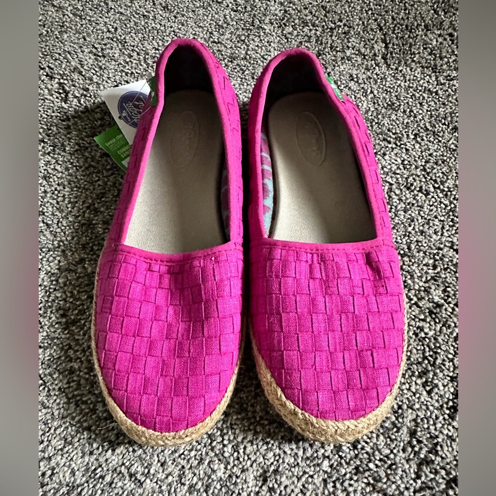 Sanuk Women's Fuchsia Woven Slip-On Espadrilles - Size 6 - NWT